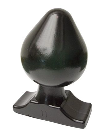 Чёрная анальная пробка All Black Gijs Butt Plug - 19 см. - 0