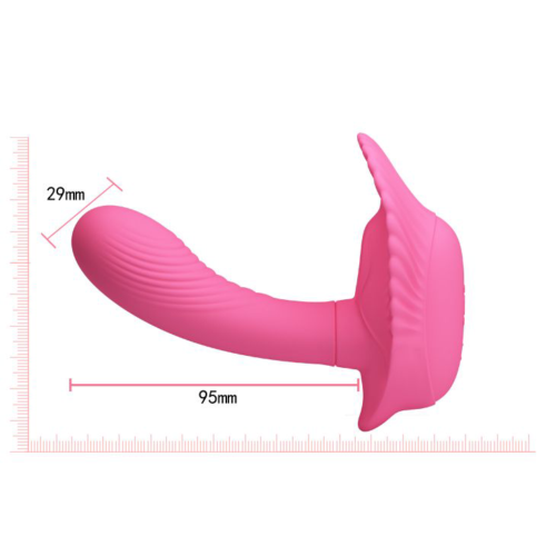 Розовый вибростимулятор для ношения - для массажа точки G и клитора - 5