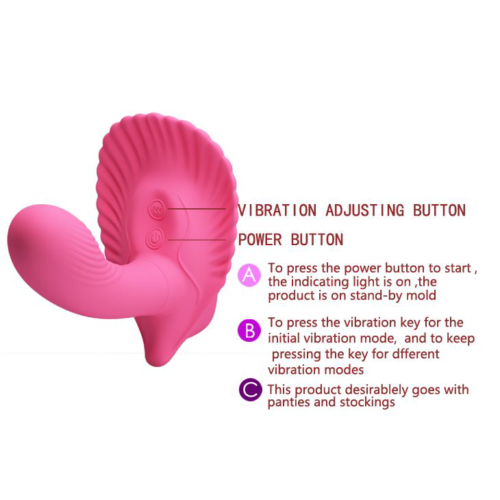 Розовый вибростимулятор для ношения - для массажа точки G и клитора - 4