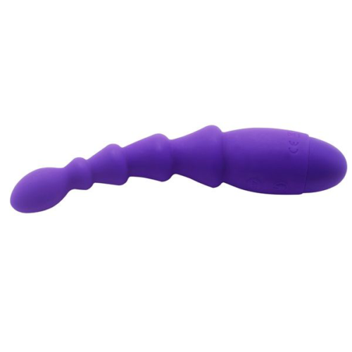 Фиолетовый анальный вибростимулятор Evil Teaser - 19 см. - 2