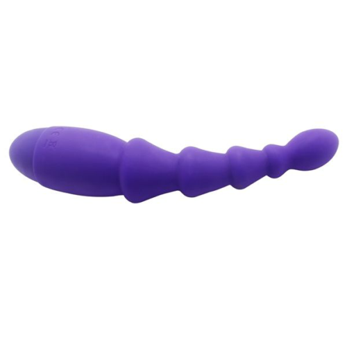 Фиолетовый анальный вибростимулятор Evil Teaser - 19 см. - 1