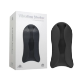 Черный вибромастурбатор Vibrating Stroker - 2