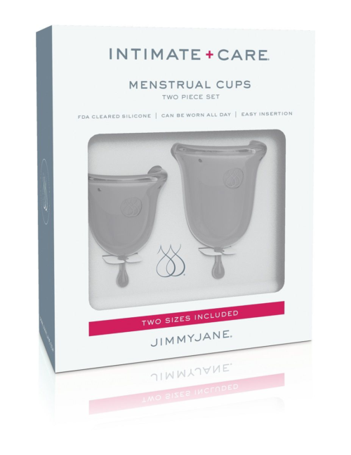 Набор из 2 прозрачных менструальных чаш Intimate Care Menstrual Cups - 2