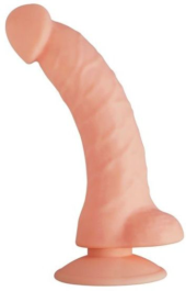 Телесный фаллоимитатор SEDUCER Bended Lust - 18,5 см. - 0