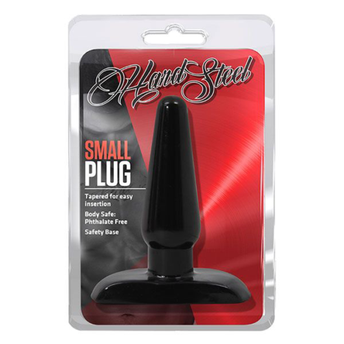 Черная анальная пробка Small Plug - 9 см. - 1