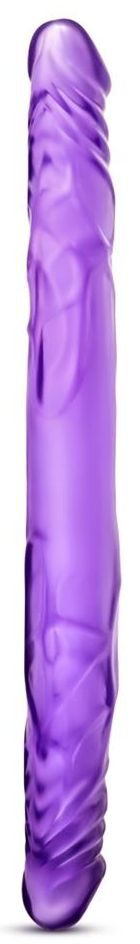 Фиолетовый двусторонний фаллоимитатор 14 Inch Double Dildo - 35 см. - 0