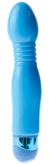 Голубой гибкий вибромассажер Powder Puff Massager - 17,1 см. - 0