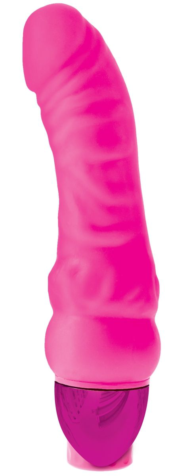 Розовый вибромассажер Mr. Right Vibrator - 18,4 см. - 0