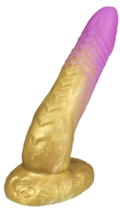 Золотистый фаллоимитатор Феникс mini - 18,5 см. - 0