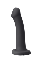 Черный фаллос с имитацией эякуляции Silicon Cum Dildo L - 19,6 см. - 4
