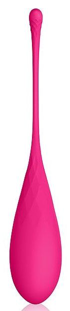 Розовый тяжелый вагинальный шарик со шнурком - 0