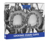 Металлические цепи-оковы с замком Locking Chain Cuffs - 3