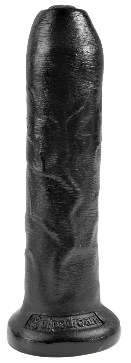 Черный необрезанный фаллоимитатор на присоске 7 Uncut Cock - 19,1 см. - 0