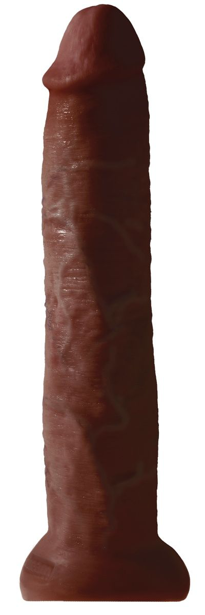 Коричневый фаллоимитатор-гигант на присоске 13 Cock - 33 см. - 0