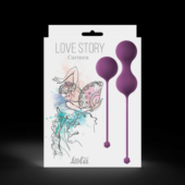 Набор фиолетовых вагинальных шариков Love Story Carmen - 1