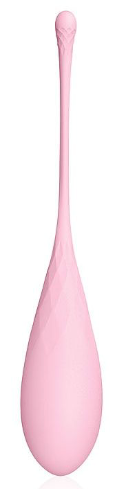 Розовый силиконовый вагинальный шарик со шнурком - 0