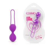 Фиолетовые вагинальные шарики на силиконовом шнурке - 1