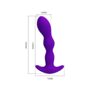 Фиолетовый анальный стимулятор простаты с вибрацией Yale - 14,5 см. - 3