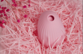Нежно-розовый вакуум-волновой стимулятор с вибрацией и базой-ночником Cuddly Bird - 5