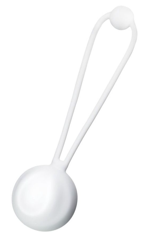 Белый вагинальный шарик LILY - 0