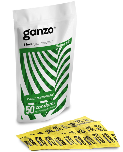 Ультратонкие презервативы Ganzo Ultra thin - 50 шт. - 0