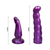 Фиолетовый стапон с двумя насадками - 18 см. - 5