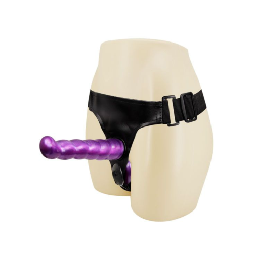Фиолетовый стапон с двумя насадками - 18 см. - 1