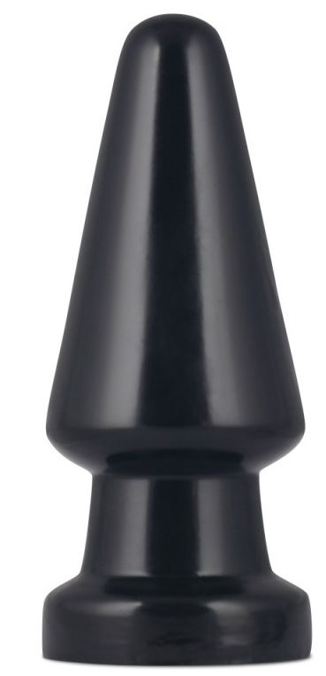 Черная анальная пробка King-Sized Anal Shocker - 19 см. - 0