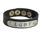 Кожаный браслет LGBT - 0