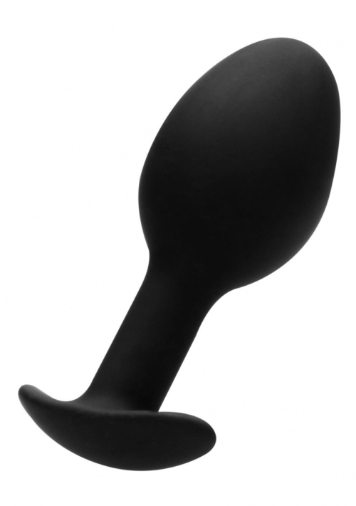 Черная анальная пробка N 89 Self Penetrating Butt Plug - 8,3 см. - 0