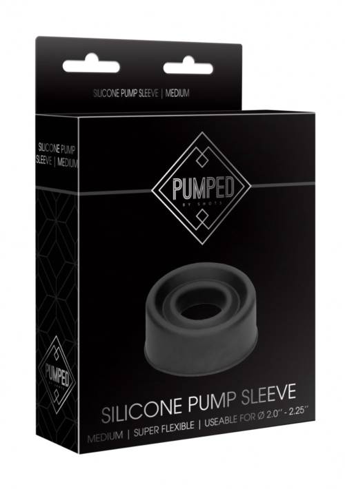 Черная сменная вставка для помпы Silicone Pump Sleeve Medium - 2