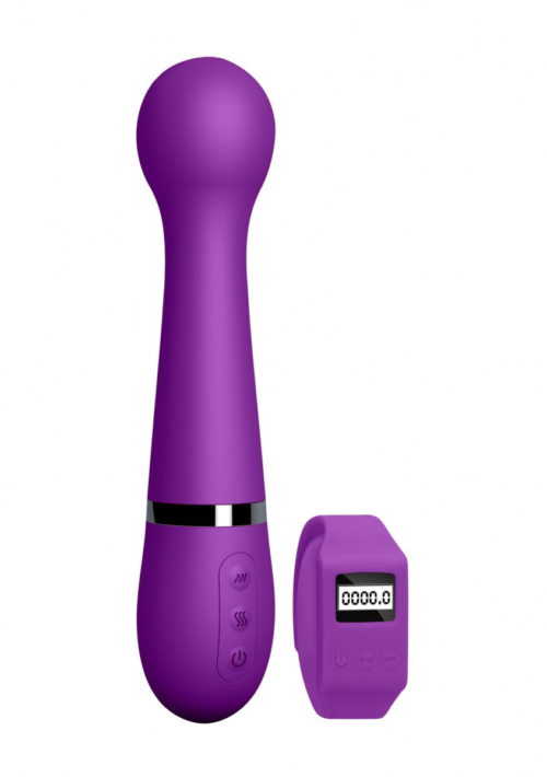 Фиолетовый вибромассажер Kegel Wand - 18,5 см. - 0