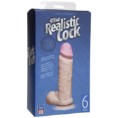 Реалистичный фаллоимитатор The Realistic Cock ULTRASKYN 6” на присоске - 17,3 см. - 1