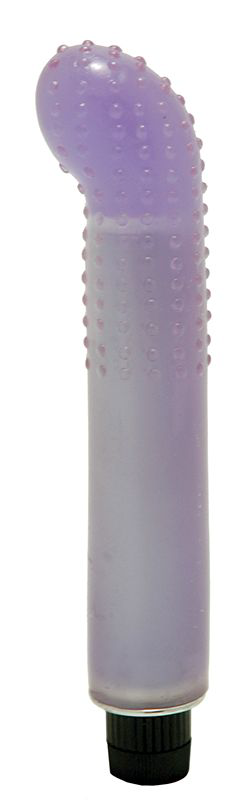 Водонепроницаемый фиолетовый массажер G-точки SLIM JELLY G-SPOT VIBRATOR - 15,2 см. - 1