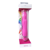 Розовый вибратор DIVE из серии VIBE THERAPY - 13 см. - 1