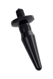 Черная анальная втулка Lacerta с вибрацией - 12,1 см. - 2