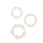 Набор из 3 прозрачных эрекционных колец различного диаметра Island Rings - 0